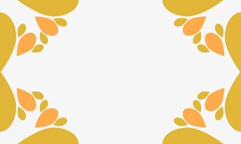 Leaves frame background with copy space for text Stock Illustration