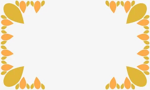 Leaves frame background with copy space for text Stock Illustration