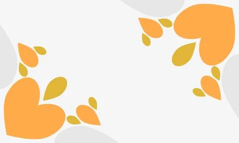 Leaves frame background with copy space for text Stock Illustration