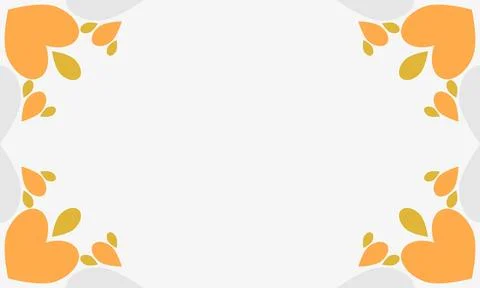 Leaves frame background with copy space for text Stock Illustration