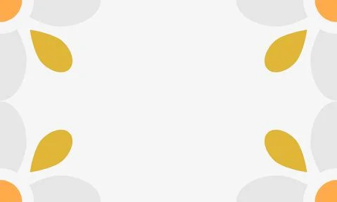 Leaves frame background with copy space for text Stock Illustration