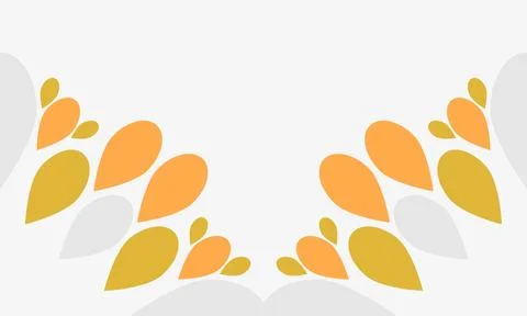 Leaves frame background with copy space for text Stock Illustration