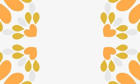 Leaves frame background with copy space for text Stock Illustration