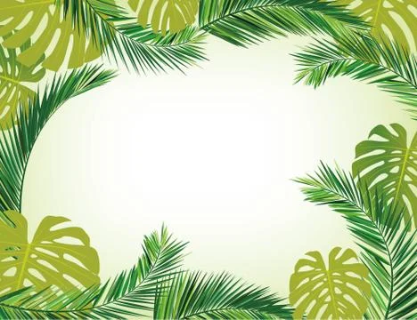 Leaves frame Stock Illustration