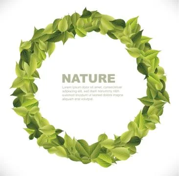 Leaves frame Stock Illustration