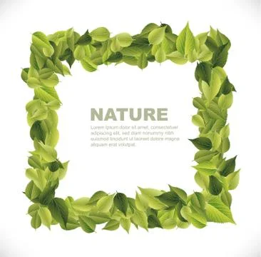 Leaves frame Stock Illustration