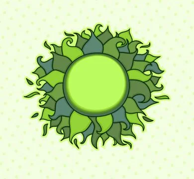 Leaves frame Stock Illustration