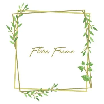 Leaves frame Stock Illustration