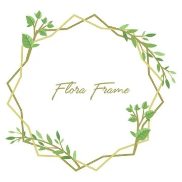 Leaves frame Stock Illustration
