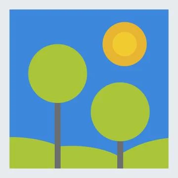 Leaves of green trees landscape vector summer leaf plant background Stock Illustration