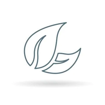 Leaves icon Stock Illustration