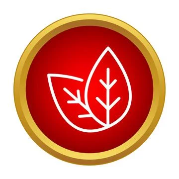 Leaves icon representing nature environment and ecology concept Stock Illustration