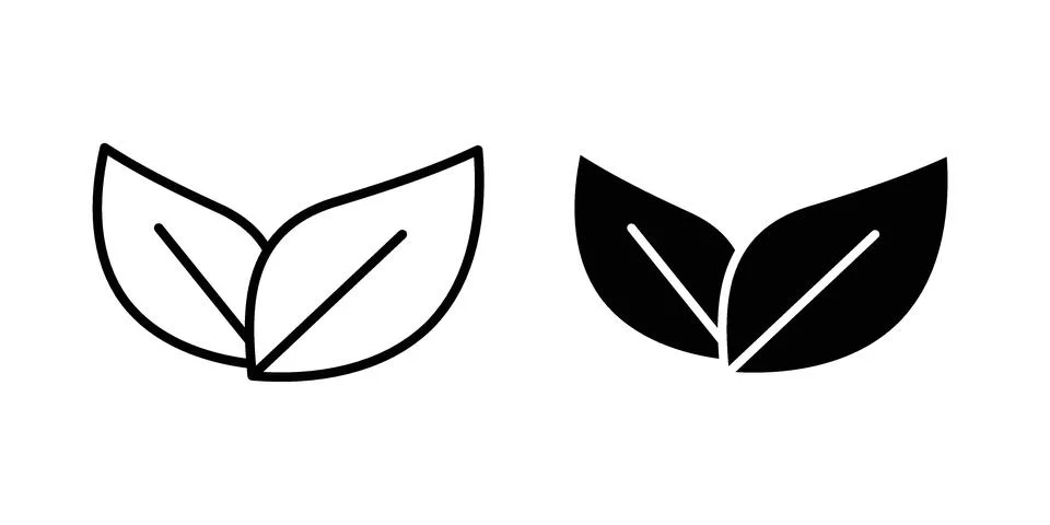 Leaves icon set, collection of vector icons Stock Illustration