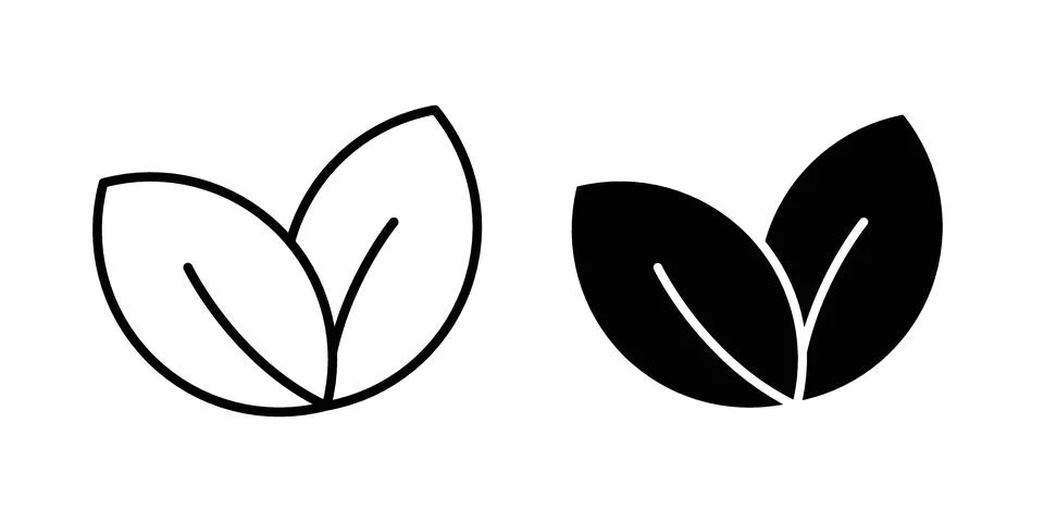 Leaves icon vector design. EPS10 Stock Illustration