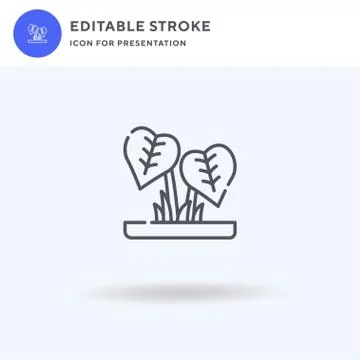 Leaves icon vector, filled flat sign, solid pictogram isolated on white, logo Stock Illustration
