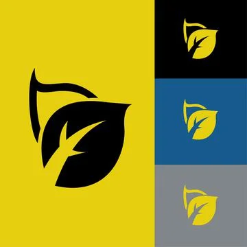Leaves logo flat icon vector illustration logo Isolated template 스톡 일러스트