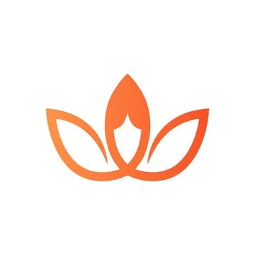 Leaves logo textile simple use clothing industry logomodern corporate, abstract Stock Illustration