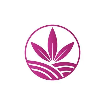 Leaves logo textile simple use clothing industry logo star modern corporate, Stock Illustration