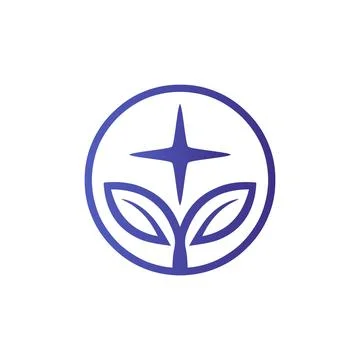 Leaves logo textile simple use clothing industry logo modern corporate, abstract Stock Illustration