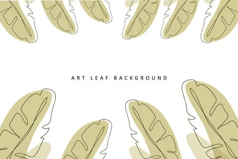 Leaves modern abstract background Stock Illustration