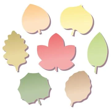 Leaves Notepads Fall Stock Illustration