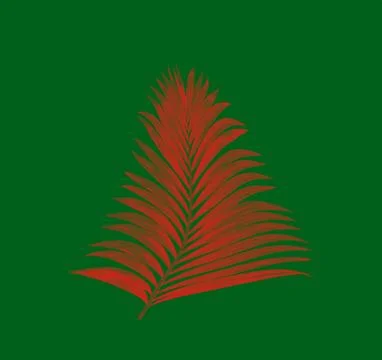 Leaves of palm tree background Stock Illustration