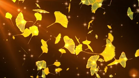Leaves particle effect loop animation Vídeos de archivo 146125041