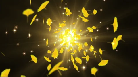 Leaves particle effect loop animation Video stock 146152006