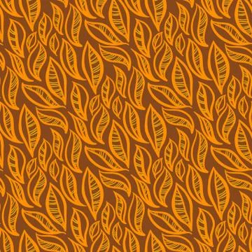 Leaves pattern background Stock Illustration