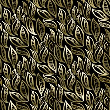 Leaves pattern background Stock Illustration