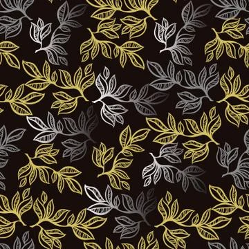 Leaves pattern background Stock Illustration