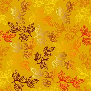 Leaves pattern background Illustrazione stock