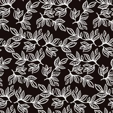 Leaves pattern background Stock Illustration