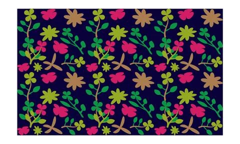 Leaves Pattern design allover print, leaf vector print design Illustrazione stock
