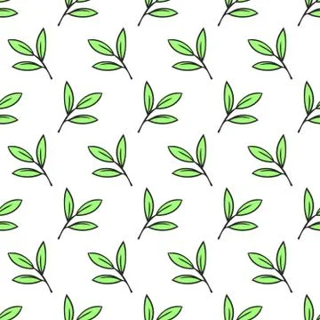 Leaves pattern Stock Illustration
