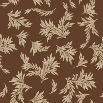 Leaves pattern. Leaf seamless backgound. Floral garden texture イラスト素材