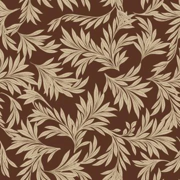 Leaves pattern. Leaf seamless backgound. Floral garden texture イラスト素材