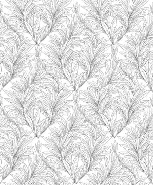 Leaves pattern. Leaf seamless backgound. Floral garden texture 스톡 일러스트