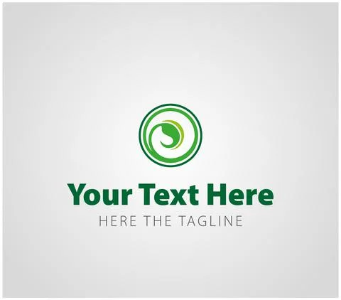 Leaves. Ready logo connected with forest, wood and nature. Green leaf Stock Illustration