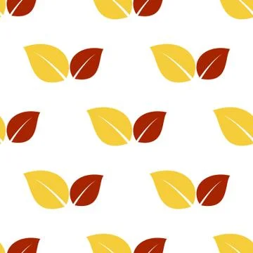 Leaves seamless background Stock Illustration