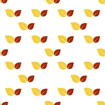 Leaves seamless background Stock Illustration