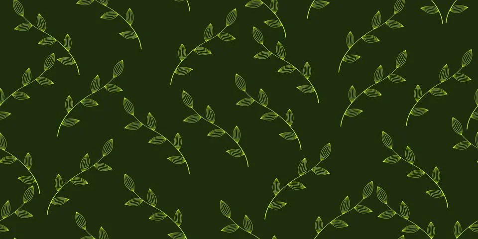 Leaves seamless background Stock Illustration