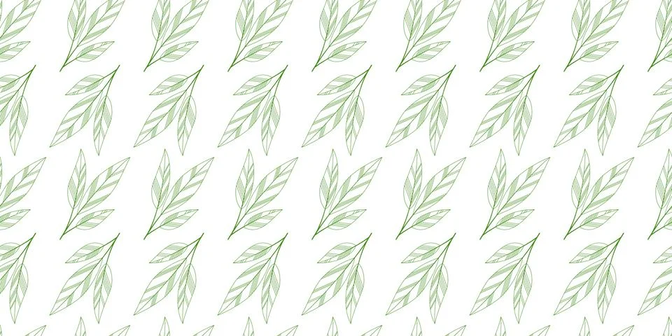 Leaves seamless background Stock Illustration