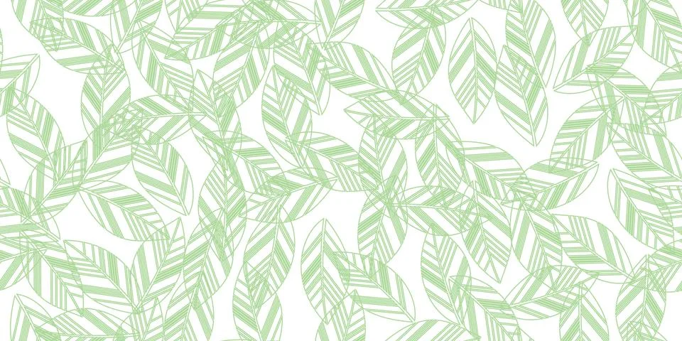 Leaves seamless background Stock Illustration