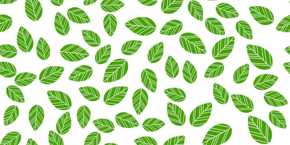 Leaves seamless background Stock Illustration