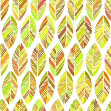 Leaves seamless colored Stock Illustration