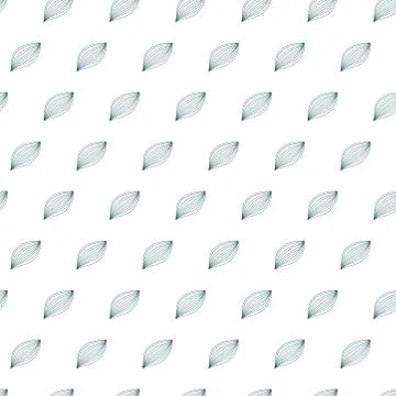 Leaves seamless natural pattern. Abstract geometric linear elements. イラスト素材