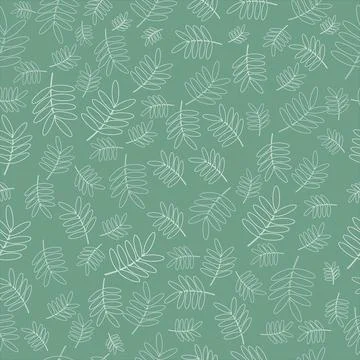 Leaves seamless pattern background Ilustración de archivo