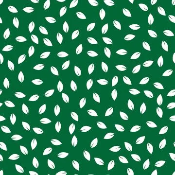Leaves seamless pattern endless background. Illustrazione stock