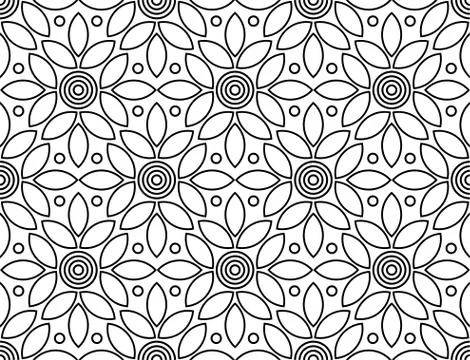 Leaves seamless pattern. Endless vector tiles art. Illustrazione stock
